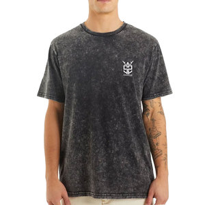 Camiseta de hombre con estampado de algodón 100% de secado rápido, diseño moderno, lavado ácido, cómoda y de corte holgado. - Product Image 1