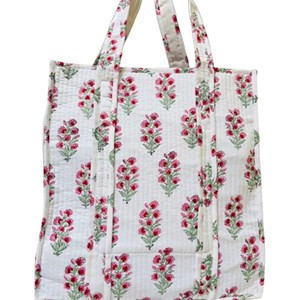 Hermoso Bolso de Mano Floral Personalizado, Gran Capacidad, Estilo Vintage de Moda para Mujer, con Asa para Viaje - Product Image 3