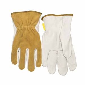 Guantes de Trabajo de Cuero Vacuno y Piel Serraje, Protección para las Manos, Protección Personal, Resistentes a la Abrasión, Duraderos - Product Image 1