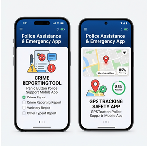 Application d'assistance RoyalCraft – Aide d'urgence, alerte SOS, dénonciation des crimes et suivi de localisation IOS/Android/Linux/Mac - Product Image 2