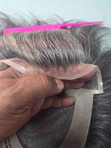 Peluca de Cabello Remy Chino Mono Front Lace Taz de Calidad Premium con Trama Única y Estilos de Ondas Profundas Naturales - Product Image 4