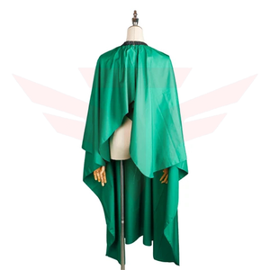 Cape de coiffure sans manches verte, écologique, en polyester/nylon, résistante à l'eau, pour salon de coiffure - Product Image 2