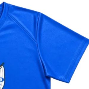 Camiseta Azul Rey para Mujer con Cuello en V y Gráfico Central, Manga Corta, Estilo Deportivo Casual para Uniformes de Equipo Personalizados - Product Image 5