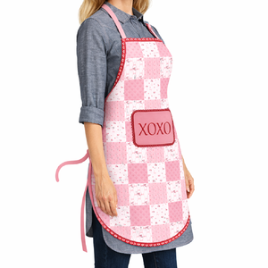 Beautiful Printed Valentine Design <b>Kitchen</b> <b>Apron</b> With Patch Work Design <b>Kitchen</b> <b>Apron</b> for Hot Sale - Product Image 2
