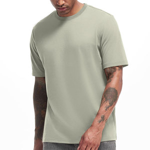 Camiseta Ringer para Hombre al Por Mayor a Precio Económico, Diseño de Hombros Caídos, Mangas Cortas, Cuello Redondo, con Impresión Personalizable - Product Image 1