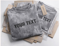 T-shirts Streetwear Homme Personnalisés avec Logo OEM, Col Rond, Manches Courtes, en Coton Lourd Tricoté Respirant et Séchage Rapide, 100% Coton, Effet Soie