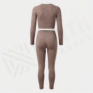 Vêtements de sport de haute qualité pour femmes, ensemble de yoga, vente en gros, meilleur fabricant, vêtements de fitness, équipement d'entraînement, vêtements de sport - Product Image 2