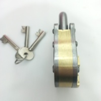 20 ans de garantie de qualité supérieure cadenas de confinement de Style Antique en laiton et fer avec 3 clés fonctionnelles/cadenas de confinement Alcatraz