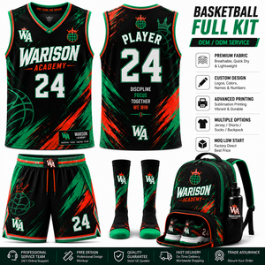 High Quality Basketball Uniform Set 100% Polyester Sublimation Basketball Jersey Short Set With Sock And Bags - Product Image 2