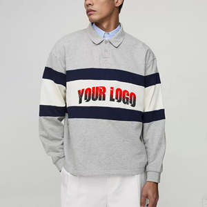 T-shirt de golf vintage en coton côtelé 100 %, manches longues, respirant, personnalisable pour hommes, côtelé sur mesure pour chemises OEM ODM - Product Image 1