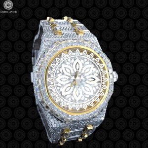 Reloj de Cristal de Lujo para Mujer Charm Jewells, Analógico de Cuarzo, Correa de Acero Inoxidable, Esfera Redonda de 40 mm, Estilo Joyería de Moda - Product Image 1
