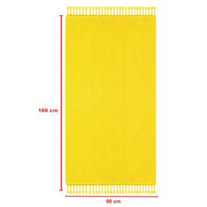 Serviette de plage turque unie, écologique, 100% coton biologique, serviettes Fouta en tissu éponge pour la plage au meilleur prix - Product Image 6