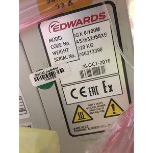 ปั๊มสุญญากาศ EDWARDS IGX6/100M A53632958XS - อุปกรณ์และอะไหล่เซมิคอนดักเตอร์ระดับโลกที่เชื่อถือได้ - Product Image 6