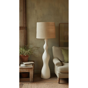 Lámpara de Pie de Papel Maché Moderna y Ecológica de Alta Calidad, con Pantalla Amarilla LED G9, Regulable, de 55 Pulgadas, para Sala de Estar Interior - Product Image 4