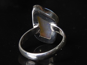 Anillo de Ópalo Natural Australiano Pulido con Engaste Clásico, Regalo para Ella, Joyería de Moda para Bodas y Fiestas, Nueva Llegada - Product Image 5