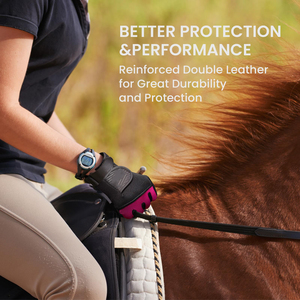 <b>Equestrian</b> Riding Gloves Best Summer Breathable Fabric Best Solid Silicone Grip Horse Riding Gloves for Outdoor Sports - Product Image 6