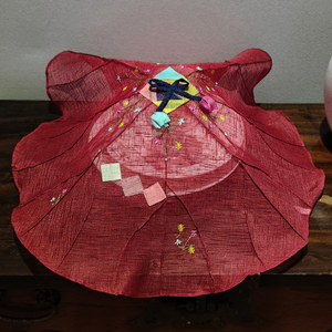 [Goyu] Korean Lotus-Inspired <b>Table</b> Topper Embroidered Decorative <b>Dining</b> <b>Table</b> <b>Cover</b> Reusable Home Decor Wedding Party Gift - Product Image 3