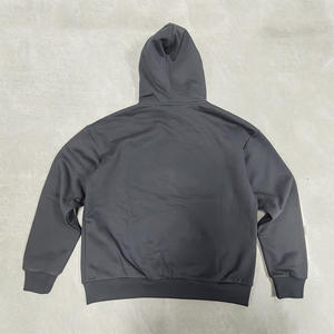 Conjunto deportivo de sudadera y pantalones de chándal holgados de dos piezas, personalizados por OEM, de alta calidad, con estampado, lisos, tipo jogger. - Product Image 5