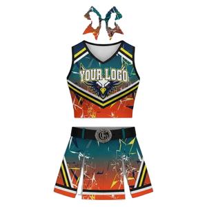 Costume d'entraînement respirant en polyester 100 %, modèle surdimensionné, dernier design, le plus vendu chez Solid Traders, uniforme de cheerleading par sublimation - Product Image 2