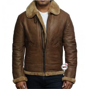 Veste en cuir sur mesure de qualité supérieure pour hommes, nouvelle veste en cuir élégante de marque haut de gamme, coupe-vent, automne et hiver - Product Image 6