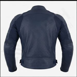 Veste de moto en cuir véritable pour homme de qualité supérieure, nouvelle arrivée, vestes de moto d'hiver, protections amovibles, personnalisables - Product Image 2