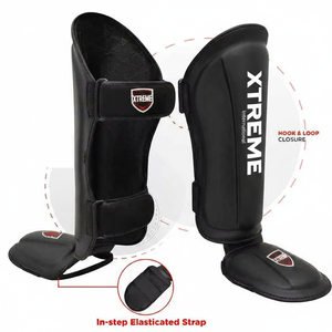 Boxing Shin Guards Adjustable Eco-Friendly Lightweight Custom Logo MMA <b>Muay</b> <b>Thai</b> Kickboxing Training Sparring <b>Pads</b> Youth/Adult - Product Image 2
