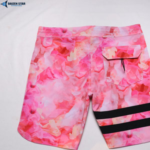 Men's Quick Dry Board Shorts Gradient Color Print Drawstring Waist Casual Swim Trunks 100% Polyester Woven Fabric - Product Image 6