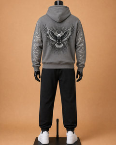 Custom 100% Nylon Windproof <b>Waterproof</b> Eco-Friendly 2-in-1 Graphic Hoodie Jogger Set Lightweight Oversized Street <b>Tracksuit</b> - Product Image 2