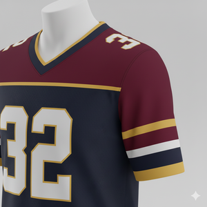 Camiseta de Fútbol Americano Sublimada Personalizada con Mangas Cortas, Unisex, Tallas Grandes, Ropa de Equipo - Product Image 5