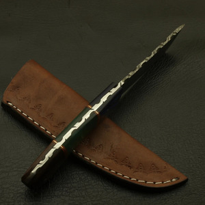 Cuchillo Tanto de Acero de Damasco Hecho a Mano con Hoja Fija, para Camping, Caza y Bushcraft, Mango de Madera Pakka, Directo de Fábrica - Product Image 3