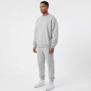 Custom Green Men's Casual Breathable <b>Lightweight</b> <b>Hoodie</b> Cargo Jogger Tracksuit Set Screen Printed Cotton Fleece Training Leisure - Product Image 6
