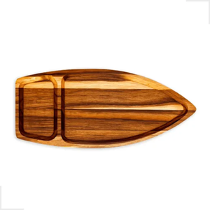 Plateau à sushi en bois d'acacia de design asiatique, plateau de service en bois pour sushi et plats japonais, provenance Vietnam, usine B2B - Product Image 2
