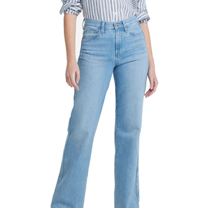 Jeans de Mezclilla Lavados con Efecto Desgastado de Cintura Alta y Pierna Recta para Mujer, Pantalones Casuales de Algodón de Longitud Completa, Estilo Primavera - Product Image 3