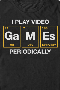 Camiseta Gráfica Personalizada para Gamers, Cuello Redondo, Algodón Grueso, Estampado Divertido de Videojuegos, Camiseta Casual Premium, OEM, ODM, Marca Privada - Product Image 3
