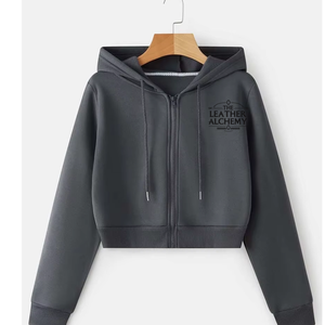 Sweat à capuche court pour homme, coupe oversize, pour le sport et le fitness, style décontracté - Product Image 1