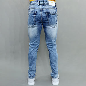 Jeans gris stretch de qualité supérieure pour hommes, best-seller, taille mi-haute, marque Gex. - Product Image 4