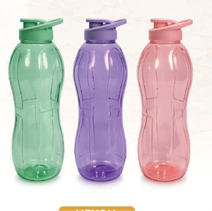 Portable Eco-Friendly BPA Free 1L PET <b>Sports</b> Water <b>Bottle</b> with Flip Lid Straw and Carry Ring for Running Travel & Outdoor Use - Product Image 2