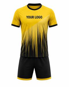 Conjunto de Camiseta de Fútbol Sublimada para Hombre, Manga Corta, Poliéster que Absorbe la Humedad, Uniforme de Fútbol con Cuello Redondo, Corte Regular - Product Image 1