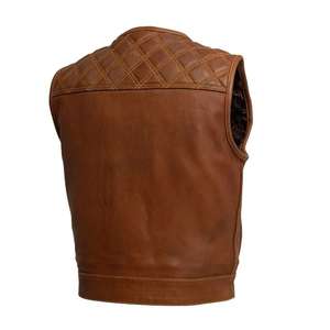 Chaleco de Motociclismo de Último Diseño, Chaleco Protector de Cuero para Hombre, Resistente al Viento e Impermeable, Talla Grande, Hecho en Pakistán 2026 - Product Image 5