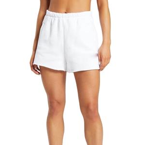 Shorts de cycliste pas chers taille haute pour femme, en mélange de coton 100% molletonné, pour fitness, gym, entraînement et yoga - Product Image 1