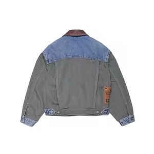 Boy Kids Winter Denim Jacket Breathable <b>Wool</b> Liner Stylish Relaxed Fit Comfortable Everyday Outerwear <b>100</b>% Polyester Filling - Product Image 5