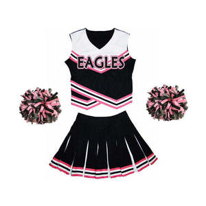 Ensemble haut et jupe de cheerleading personnalisé pour l'école, uniforme de danse en spandex avec impression par sublimation pour les compétitions et événements - Product Image 5