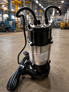 Pompe submersible pour eaux usées SS Samson V7500P, 1 CV, monophasée, 230 V, câble de 5 m, acier inoxydable, utilisation agricole et d'irrigation - Product Image 2