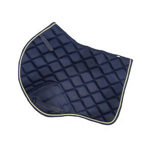 Manta de Silla de Montar Clásica de Algodón Premium y Microfibra Suave Azul Marino, Cómoda y Duradera para Deportes Ecuestres - Product Image 3