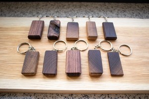 Unique Keychain | Walnut Wood Keychain | <b>Keyring</b> Gift - Product Image 5