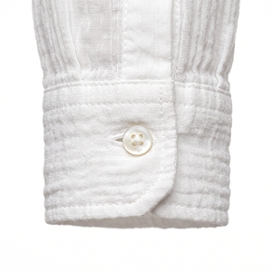 Chemise en gaze de coton pour homme, été |   Chemise de plage décontractée, aérée et respirante |   Usine de fabrication en gros OEM ODM |   Marque privée |   Quantité minimale de commande faible - Product Image 2