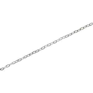 Cadena de Eslabones Planos de Plata 925 de 40 cm, Cadenas de Plata de Ley 925 para Hombres, Mujeres y Niños - Product Image 2