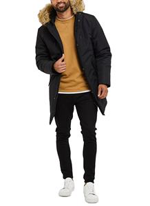 Parkas d'hiver en gros, manteaux longs épais pour l'extérieur, parkas respirants grande taille pour hommes avec capuche en fourrure - Product Image 4