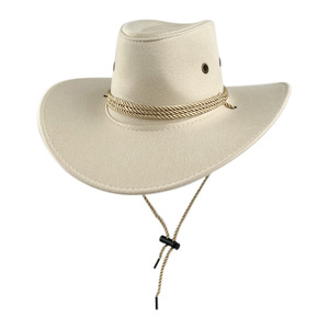 Chapeau de cowboy pour hommes et femmes, chapeau d'été à large bord en similicuir pour l'extérieur, casquette de voyage de plage à large bord, 11 couleurs, chapeaux en daim, nouveau chapeau - Product Image 5