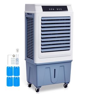 Raffrescatore d'Aria Portatile 3100 CFM con Serbatoio d'Acqua da 9 Galloni, Telecomando, Timer 12 Ore, 4 Velocità Ventilatore, Raffrescatore Evaporativo 9000BTU - Product Image 1